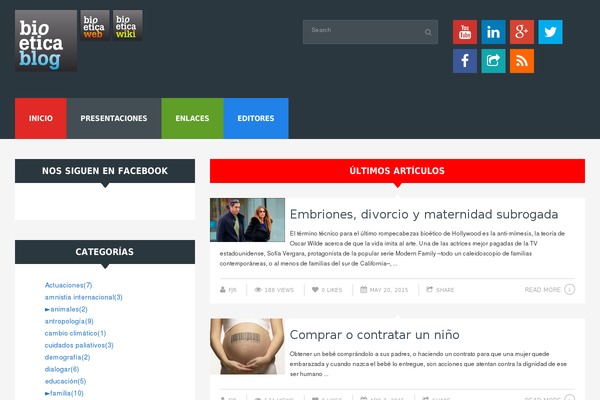 InTouch theme site design template sample