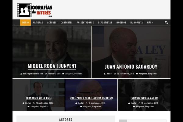 Valenti theme site design template sample