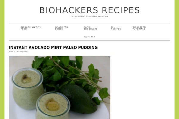 Foodie Pro theme site design template sample