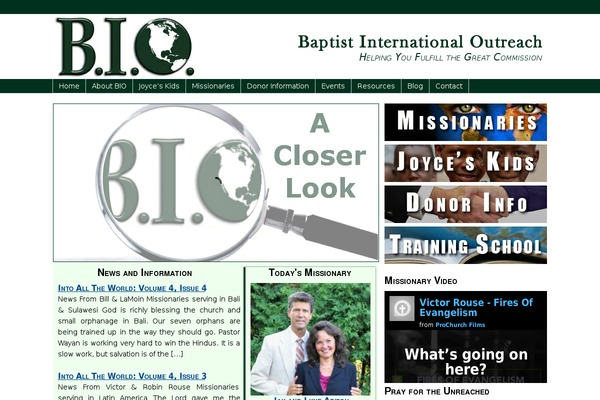 biomissions.org site used Thematicfeaturesite