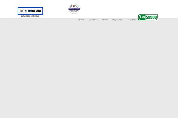 biondiricambi.com site used Wp_clava