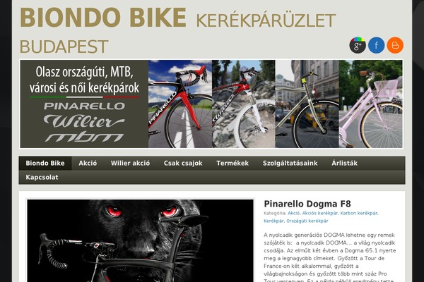 biondobike.hu site used Biondo