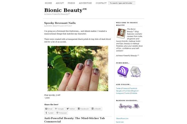 Thesis 1.7 theme site design template sample