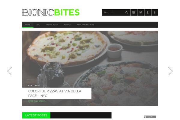BUCKET theme site design template sample