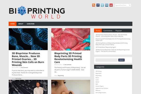 Combomag theme site design template sample