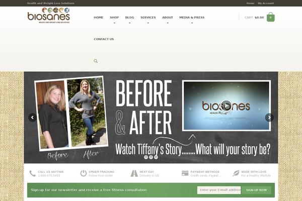 biosanes.com site used Organique