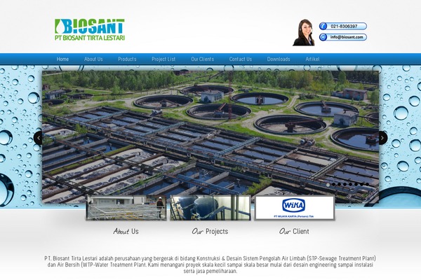 biosant.com site used Welcome Inn