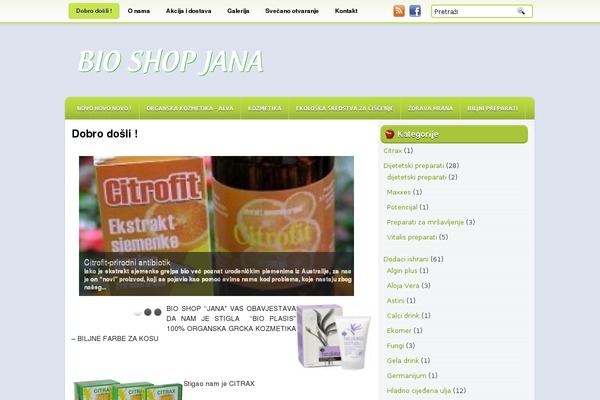 OrganicFood theme site design template sample