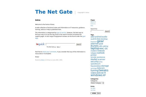 Infimum theme site design template sample