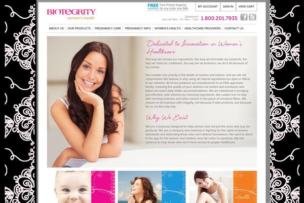biotegrity.com site used Promise