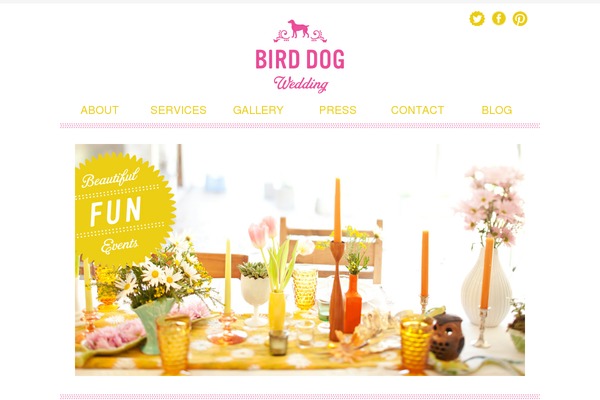 Bigbang theme site design template sample