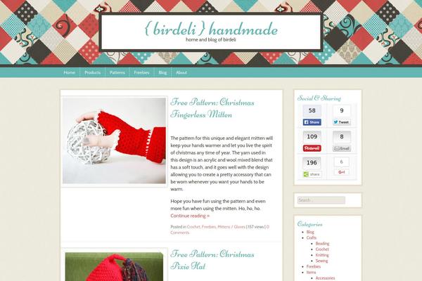Patchwork theme site design template sample