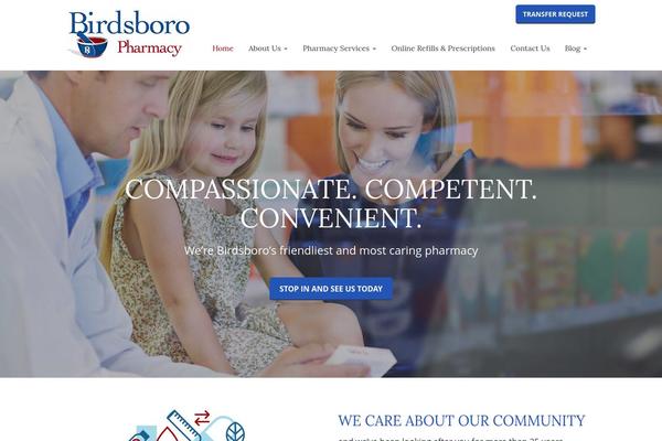 Phoenix Child theme site design template sample