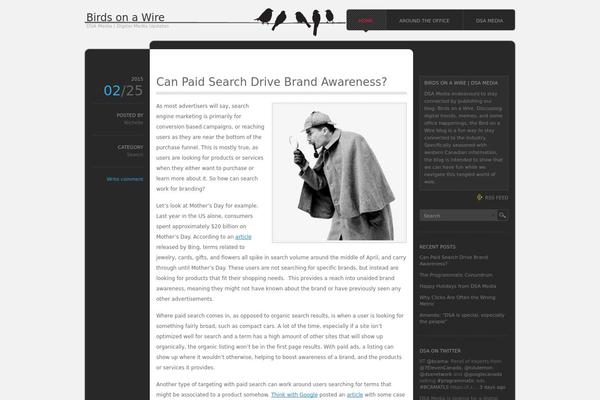 monochrome theme site design template sample