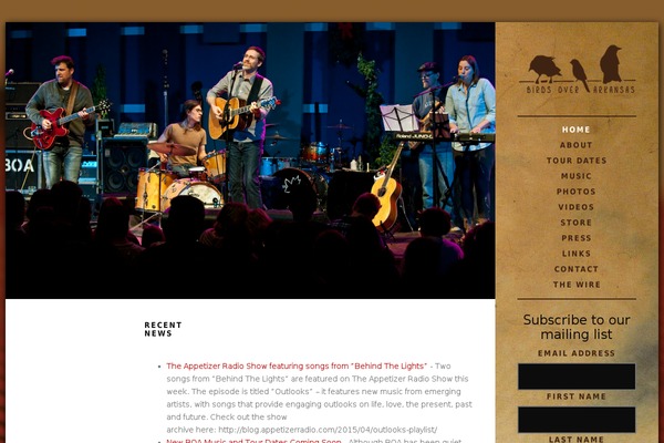 Site using Audiotheme plugin