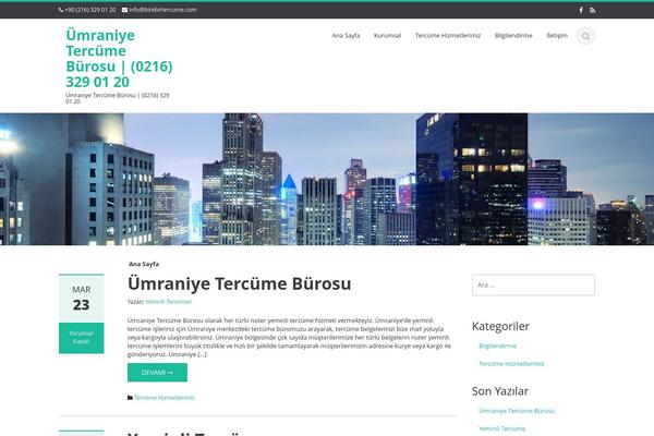 Ascent theme site design template sample