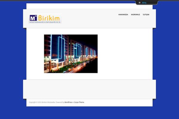 Corpo theme site design template sample