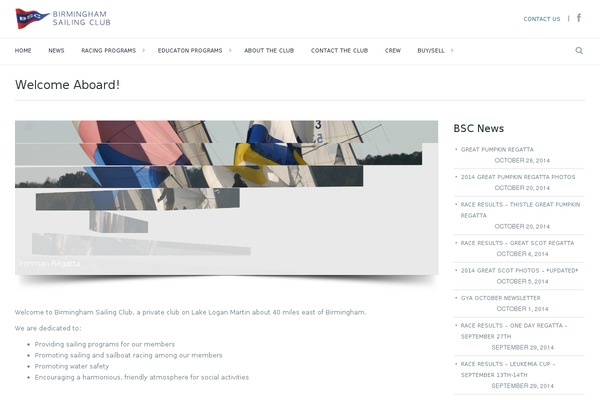 Marine theme site design template sample