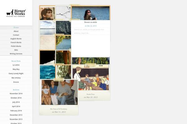 Notebook theme site design template sample
