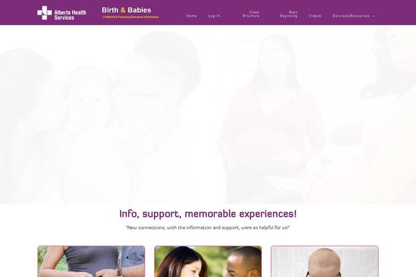 birthandbabies.com site used D-theme