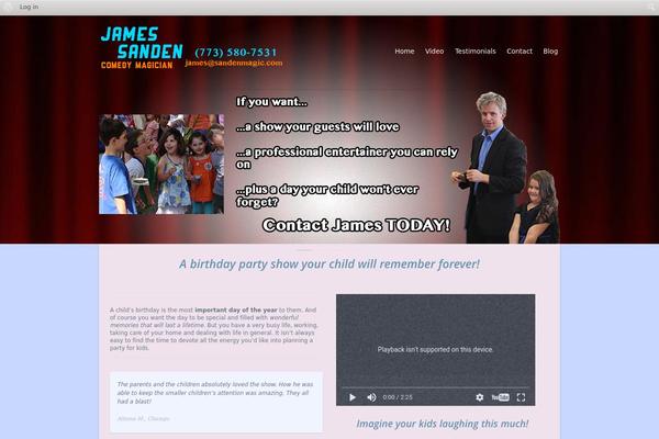 Salutation theme site design template sample