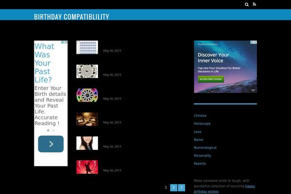 Magazine theme site design template sample
