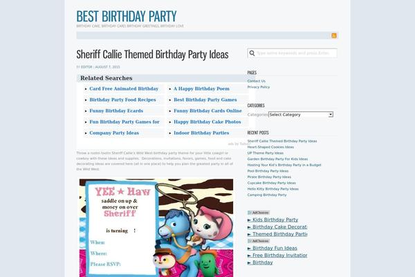 Jenny theme site design template sample