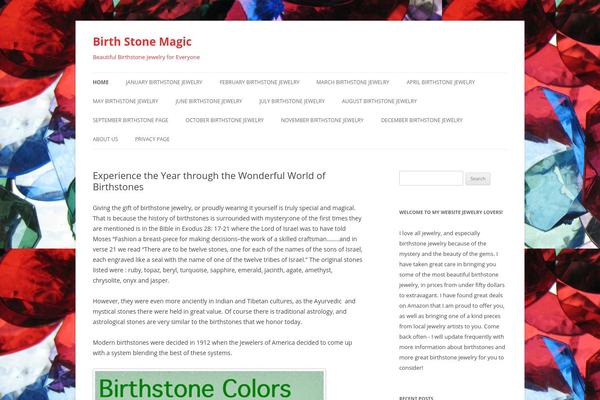 Twenty Twelve theme site design template sample