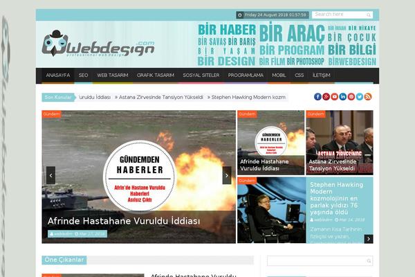 SaladMag theme site design template sample