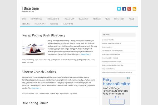 Iconic One theme site design template sample