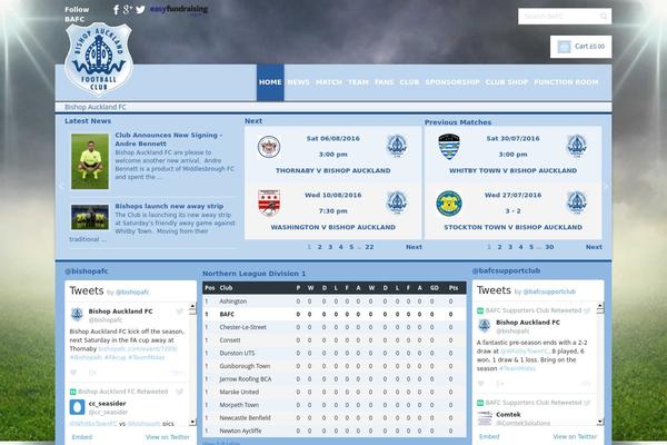 bishopafc.com site used Bespoke