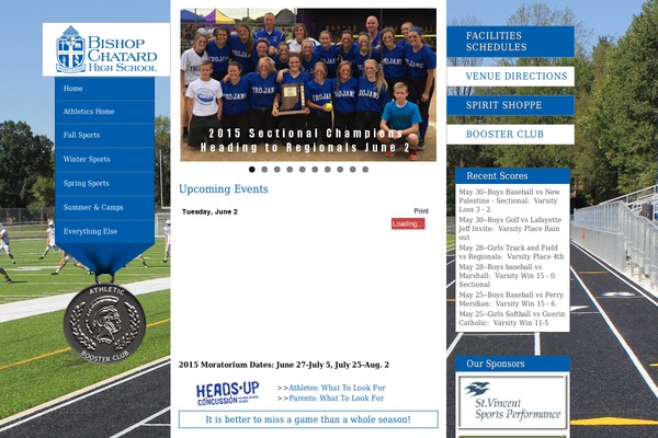 bishopchatardathletics.org site used Athletics