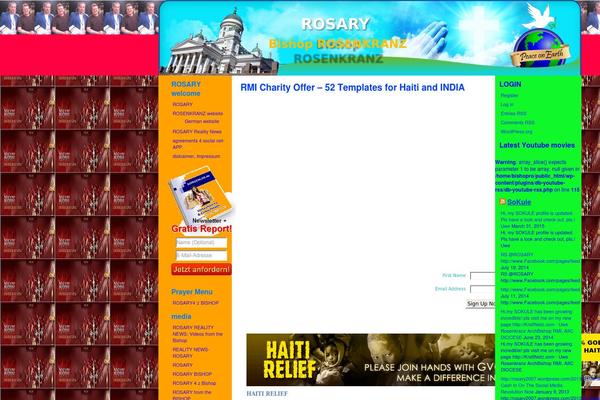 bishoprosary.com site used Gvotheme