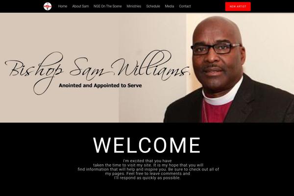 Tesseract theme site design template sample