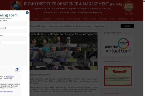 Site using Sticky Social Icon plugin