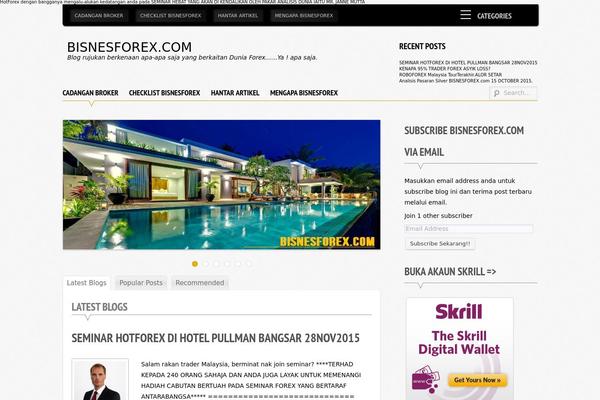 Supernova theme site design template sample