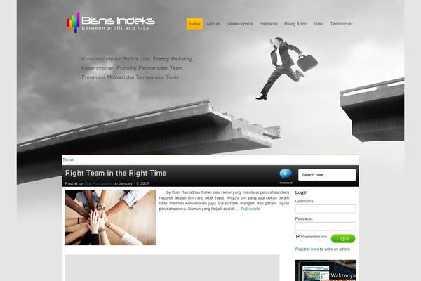 Site using Tweet Blender plugin