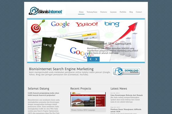 Megacorp theme site design template sample