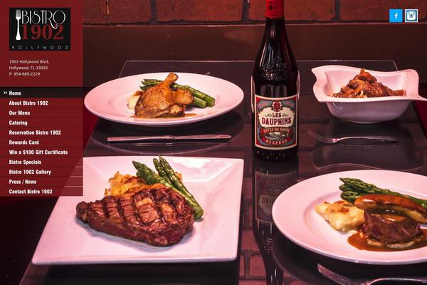 Ristorante theme site design template sample