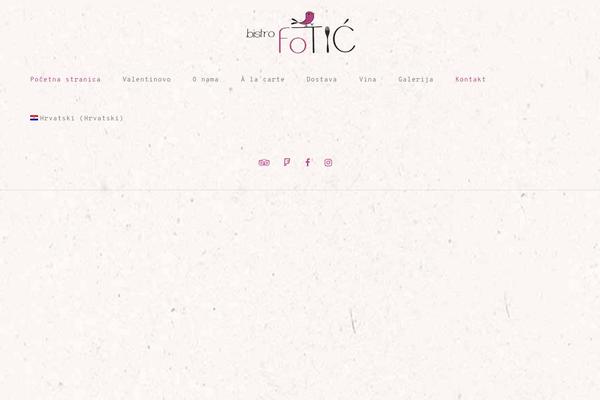 Site using Qode-restaurant plugin