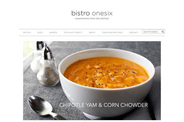 Foodie theme site design template sample