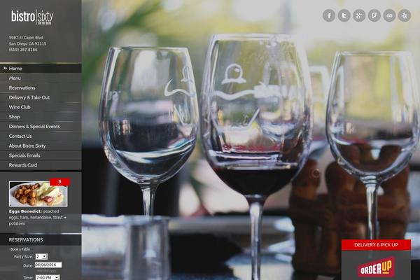 Ristorante theme site design template sample
