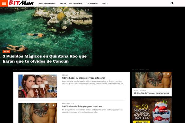 NanoMag theme site design template sample