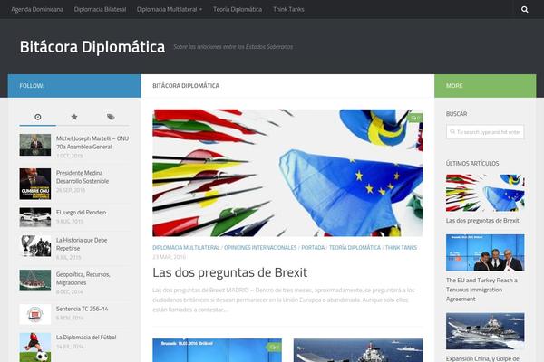 Hueman theme site design template sample