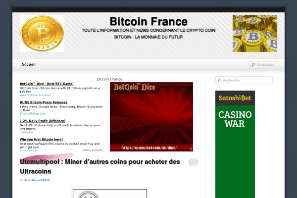 Site using Bitcoin Price Ticker plugin