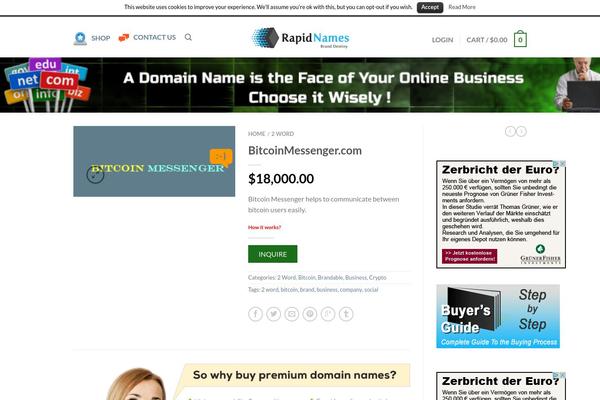 bitcoinmessenger.com site used Flatsome_new