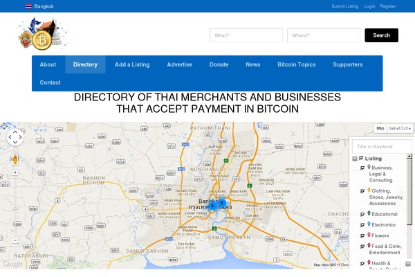 Directory theme site design template sample