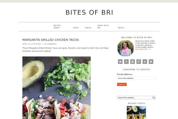 Foodie theme site design template sample