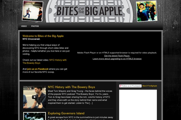 Amped Child theme site design template sample