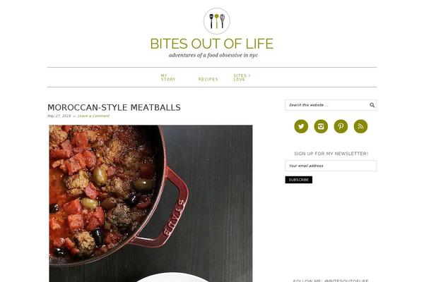 bitesoutoflife.com site used Foodiepro-2.1.8